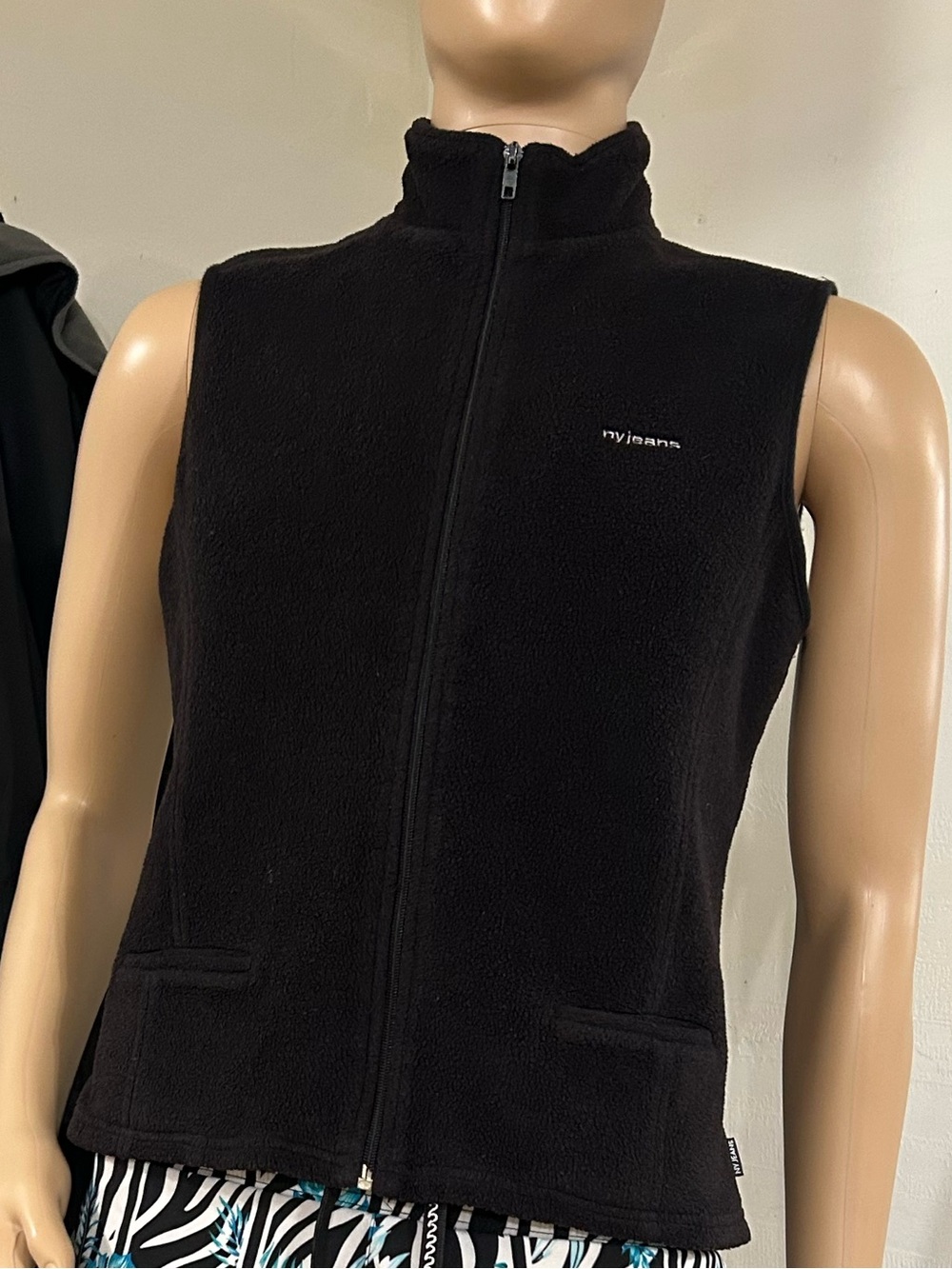 New York & Company Black Fleece Vest
